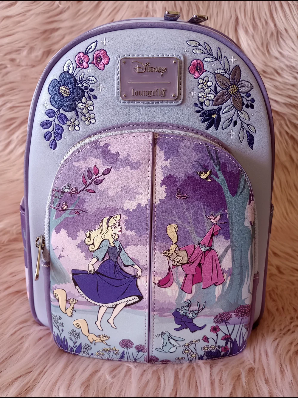 Sleeping Beauty 65th Anniversary Floral Scene Mini Backpack